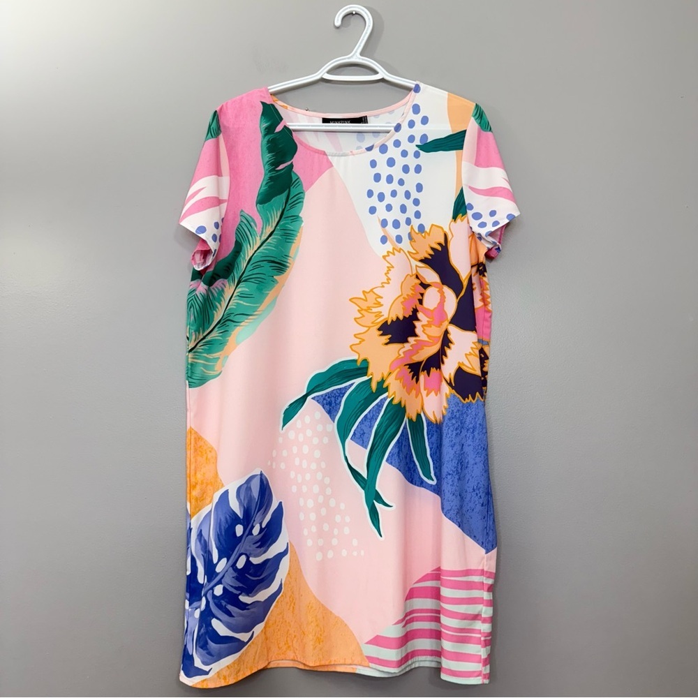 Minkpink Idea of Happiness Tee Dress Multi size Large - Picture 6 of 14